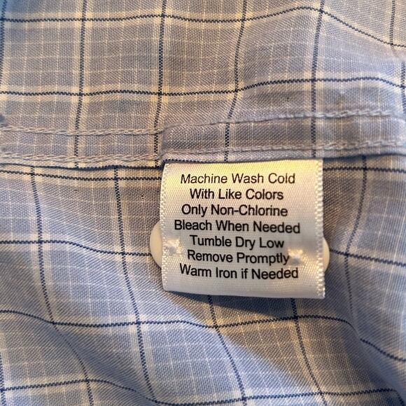 Joseph Feiss Size Med Classic Fit Short Sleeve Mens Button down Shirt - Picture 6 of 9